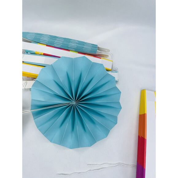 Honeycomb Hanging Round Paper Fans Decoration Party Kit Accessories Multicolor - Picture 5 of 12